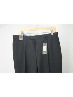 Zanella Cinquanta Chris Dark Blue Wool Mens Dress Pants Sz 50 EU BRAND NEW